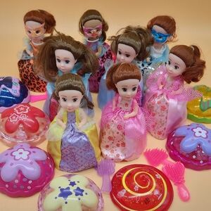 Cupcake Surprise Dolls - Set Of 8 - 5.5" Tall